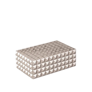 Caja de joyería con patrón de diamantes de alta calidad, patrón geométrico dorado, acabado pulido, precio de fábrica, multiusos - Product Image 5