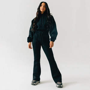 Ensemble de survêtement deux pièces pour femmes, sweat-shirt, fabricant OEM ODM, vêtements de sport, adapté au fitness et au style de vie quotidien - Product Image 6