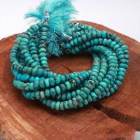 Vente chaude AAA Grade Naturel Arizona Turquoise Pierre Perles 7mm 8mm Rondelle Bleu Pierres Précieuses Bijoux Lâche Strand Bleu Perles