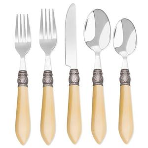 Ensemble de couverts de service de table pour hôtel et mariage Couverts en acier miroir de qualité alimentaire avec manche en bois Couverts avec vernis miroir - Product Image 5