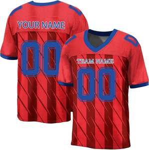 Camiseta Deportiva Atlética Unisex Personalizada 100% Poliéster, Impresa, de Secado Rápido, Transpirable, de Malla Corta, para Fútbol Americano - Product Image 1