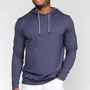 เสื้อฮู้ดผู้ชายผ้าโพลีเอสเตอร์ไนลอนแบบยืดได้สี่ทิศทาง สวมใส่สบาย เหมาะสำหรับการออกกำลังกาย  รับสกรีนโลโก้ - Product Image 3