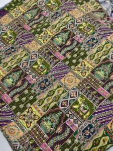 Prêt à Stock Position Impression Pure Crêpe Soie Tissu pour 100% Soie Tissu Codage Travail Soie Tissu de Fournisseur Indien - Product Image 6