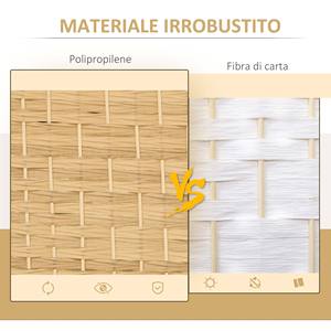 HOMCOM-Pantalla plegable de 3 paneles para interiores, 135x180 cm, color madera - Product Image 5