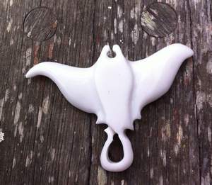 สร้อยคองาช้างเลียนแบบที่น่าตื่นตาตื่นใจจี้ฟันมังกรแพนเดนเค้นคอสุดเจ๋งเครื่องประดับย้อนยุคสร้อยคอสไตล์ชนเผ่า - Product Image 3