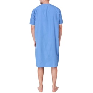 Bata de paciente de hospital de algodón polivinílico unisex de alta calidad Material suave personalizado - Product Image 2