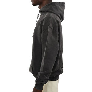2024 Men's 100% Cotton <b>Hoodies</b> High Quality Top Selling New Style <b>Plain</b> Dyed for Winter - Product Image 3