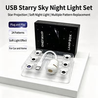 Projecteur d'étoiles USB, lampe d'ambiance Voie lactée pour l'intérieur de la voiture, la chambre à coucher, projection au plafond, gadget