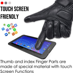 Direct Factory Customizable Full-Genuine Leather Motorbike Riding <b>Gloves</b> Waterproof Breathable UV Protection <b>Touchscreen</b> Outdoor - Product Image 4