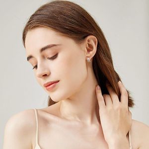 Hoop <b>Earrings</b> 18K White <b>Gold</b> <b>Plated</b> S925 Sterling Silver Double <b>Huggie</b> <b>Earrings</b> for Women Loop <b>Earrings</b> for Mom - Product Image 5