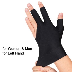 Mens <b>Snooker</b> <b>Cue</b> Glove 3-Fingers Pool <b>Cue</b> Gloves Leather <b>Billiards</b> Practice Supplies for Pool &Sports Wear - Product Image 6