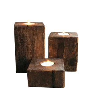 Wholesale Solid Wood <b>Candle</b> Stand Customized Shape Prime Quality Decorative Candleholder for Home Living Room Kitchen Christmas - Product Image 4