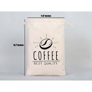 Personalized Cotton <b>Drawstring</b> Bags Custom 12W X 16H Muslin <b>Pouches</b> Screen Printing Embroidery for Clothing Crafts Packaging Wig - Product Image 4