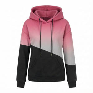 Sudaderas con Capucha de Alta Gama para Mujer, Diseño Color Block, Logotipo Personalizado Bordado, Estilo Urbano Holgado, Sudaderas con Capucha al por Mayor - Product Image 4