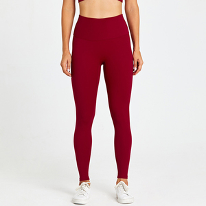 Secado rápido Color sólido Cintura alta Absorbe el sudor Gimnasio Fitness Yoga Pantalones Tight Scrunch Leggings Deportes Yoga Leggings - Product Image 4