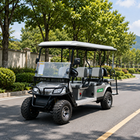 Voiturette de golf électrique 6 places UCJD-DH-14, buggy de golf personnalisé OEM pour les centres de villégiature, les parcs, les hôtels et le transport touristique