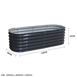 Jardinière galvanisée pour des thèmes de décoration naturels, offrant une résistance élevée grâce à une base en alliage durci. - Product Image 2
