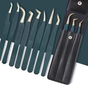 ZACHARY INDUSTRIES-Pinzas de punta de fibra para pestañas, pinzas personalizadas de 90 grados - Product Image 1