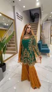 Choki de travail en Georgette lourde et Séquence de créateur exclusif avec un style complet Sarara Vêtements ethniques traditionnels pour femmes - Product Image 5