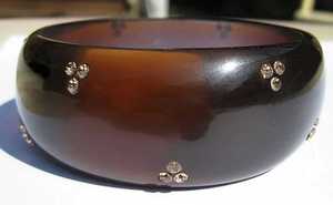 Top Selling Vintage Brown Neon Resin Acrylic <b>Bangle</b> <b>Bracelet</b> Indian DIY Angel Style Jewelry Design Wholesale Arrival - Product Image 2