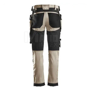 Pantalon de travail cargo pour hommes, pantalon utilitaire industriel avec poches, pantalon de travail cargo en sergé de coton multi-poches, vêtements de travail - Product Image 3