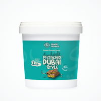 Pâte à tartiner de pistaches fraîches brutes de qualité alimentaire en seau 25% (1kg) Mado Certifiée BRC HACCP 24 mois
