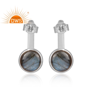 Pendiente colgante de piedras preciosas de labradorita Natural de plata de ley de Venta caliente, joyería designada para mujer, regalo para ella - Product Image 3