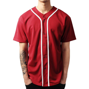 Maillot de baseball personnalisé en polyester lavable, léger, de qualité supérieure, sublimation, vente en gros, manches courtes - Product Image 1
