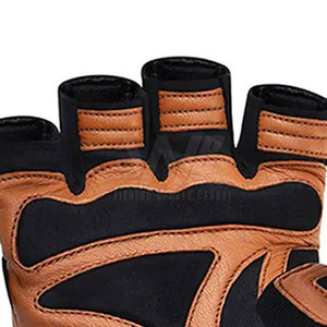 Nuevos guantes de gimnasio de cuero de medio Dedo de verano de secado rápido transpirable antideslizante para deportes al aire libre Fitness entrenamiento hecho - Product Image 4