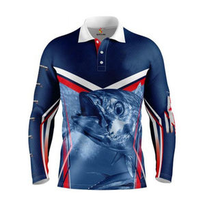 Sublimación Ropa Transpirable UPF 50 + Máscara de protección UV para hombres Sudadera CON CAPUCHA DE PESCA Manga larga - Product Image 5