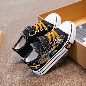 أحذية قماشية ربيعية للأطفال كاجوال للأولاد من سن 5-12 سنة بنمط كرتون مريح مسطح بنعل مطاطي ناعم متعدد الاستخدامات - Product Image 4