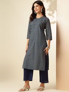Mujer Motivos étnicos Impreso Kurta - Product Image 5