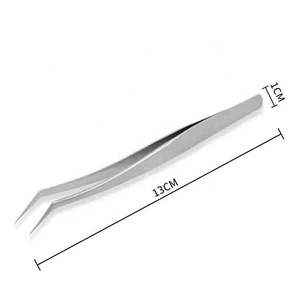 2025 HASIBI NAQIBI, pinzas para pestañas de autoaplicación de diseño negro Popular, proveedor de extensiones de pestañas OEM de etiqueta privada - Product Image 5