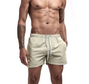 Hotest personnalisé LOGO hommes maillot de bain Shorts de plage hommes course à pied sport pantalons courts homme solide plaine planche de Surf troncs Shorts - Product Image 2