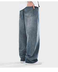 <b>Jeans</b> Manufacturers Loose Hip Hop Streetwear <b>Jeans</b> Baggy Men Fashion Casual Washed <b>High</b> Quality <b>Jeans</b> - Product Image 6