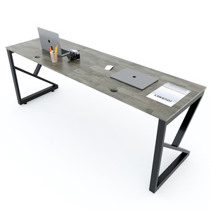 Wooden & Metal <b>Folding</b> PC <b>Desk</b> for Home Office Bedroom & Workshop-200x60cm - Product Image 2