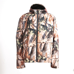 Vestes de randonnée d'hiver pour hommes en toile, design tendance, softshell, imperméables, respirantes, coupe-vent, polaire, à capuche, col montant - Product Image 1