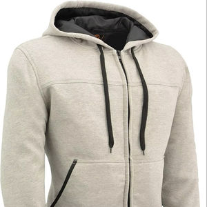 Sudadera con capucha personalizada para hombre 2025 con protección 100% para motocicleta con cremallera impermeable a prueba de viento Kevlar - Product Image 1