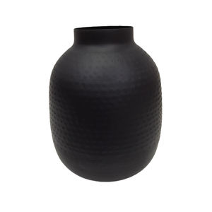 Florero de Metal de hierro de estilo Popular acabado negro para el hogar boda restaurante Decoración de mesa florero de Metal hecho a mano a granel - Product Image 3