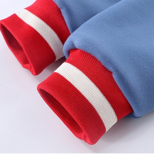 Chaqueta Universitaria de Invierno para Niños y Niñas, Ecológica, Resistente al Viento, Mezcla de Lana, Cuello Alto, Diseño con Botones Cubiertos y Logotipo Frontal - Product Image 4