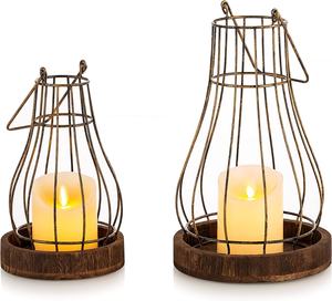 Impresionante portavelas votivo Portavelas de metal y madera ecológico de primera calidad a un precio al por mayor asequible - Product Image 4