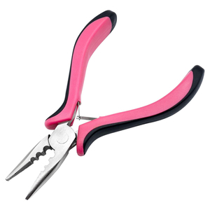 Pince à cheveux professionnelle pour extensions de cheveux, outil pour l'installation d'extensions de cheveux à micro-anneaux, nano-anneaux et perles, pince à cheveux en acier inoxydable - Product Image 1