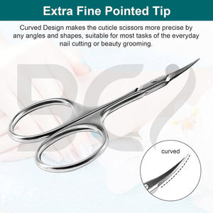 Ciseaux à cuticules professionnels, outil pour les ongles, ciseaux de manucure en acier inoxydable de précision pour salon, spa et usage domestique - Product Image 2