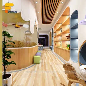 Muebles Coloridos para Pasillos de Preescolar, Almacenamiento de Pared Personalizado, Vitrina para Juguetes, <span class=keywords><strong>Centro</strong></span> de Aprendizaje Infantil, Accesorios de Juego para Interiores - Product Image 1