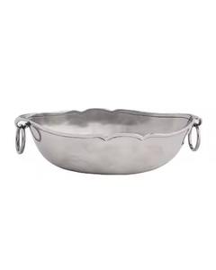 Cuenco decorativo dorado de lujo con detalles de puntos de perlas perfecto para una decoración elegante del hogar y un elegante acento de mesa de comedor - Product Image 6