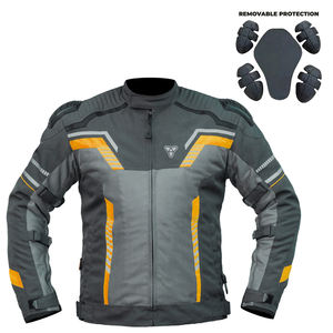 Chaqueta corta de verano para hombre, impermeable, construcción textil, tiras reflectantes, diseño de seguridad blindado para motociclismo - Product Image 6