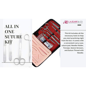 Kit de Práctica de Sutura para Estudiantes de Medicina Veterinaria, Set Completo de Entrenamiento Quirúrgico con Sensación de Piel Real, Almohadilla de Sutura de Silicona 2026 - Product Image 2