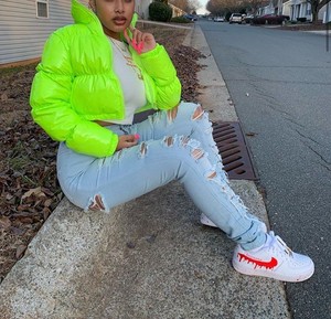 OEM Custom logo Winter Puffer Coat Women's Customized Shinny Cropped <b>Long</b> Sleeve Bubble Winter Coat Puffer <b>Jacket</b> for Ladies - Product Image 4