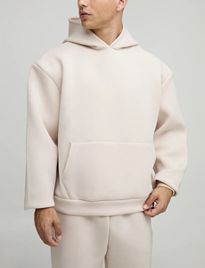 ชุดวอร์ม100% โพลีเอสเตอร์ของผู้ชายชุดวิ่งแบบสวมหัวสีล้วนสำหรับฤดูหนาวพิมพ์โลโก้ DTF ตามสั่งมาใหม่2025 - Product Image 2