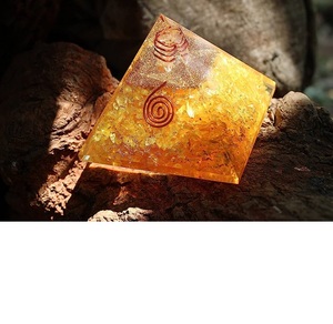 Rất nóng bán của tự nhiên Citrine năng lượng orgone kim tự tháp cho EMF bảo vệ và trang trí và quà tặng cho bán Soha Agate - Product Image 2